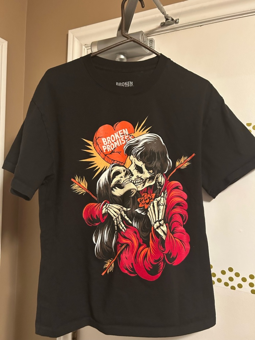 Broken Promises Black Short-Sleeve Graphic Tee